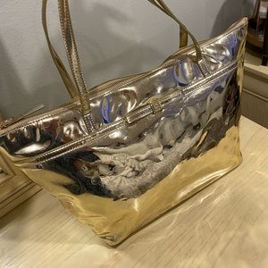 Kate Spade, perfect condition, gold tote bag